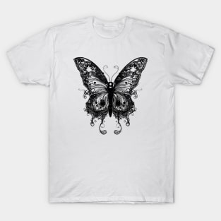 AI Art | Goth Butterfly T-Shirt